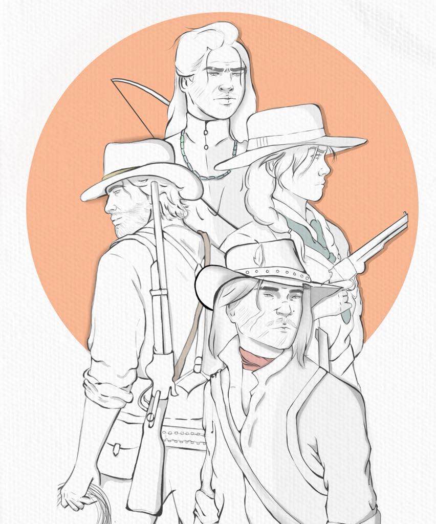 "The Outlaws" Art Print