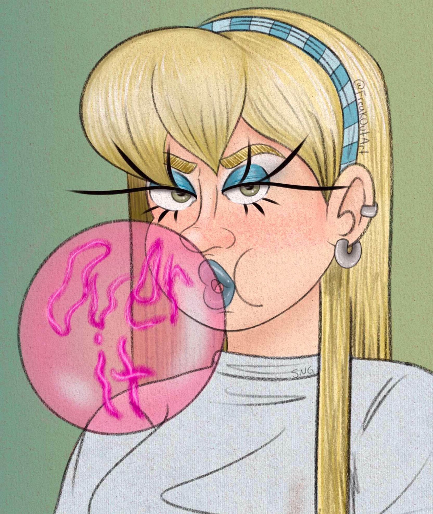 "Over It" Art Print