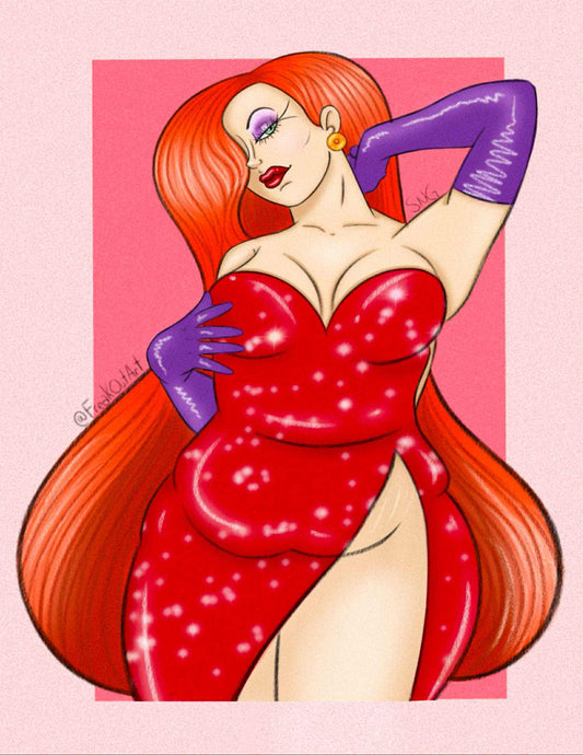 "Jessica Rabbit" Art Print