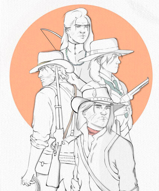 "The Outlaws" Art Print
