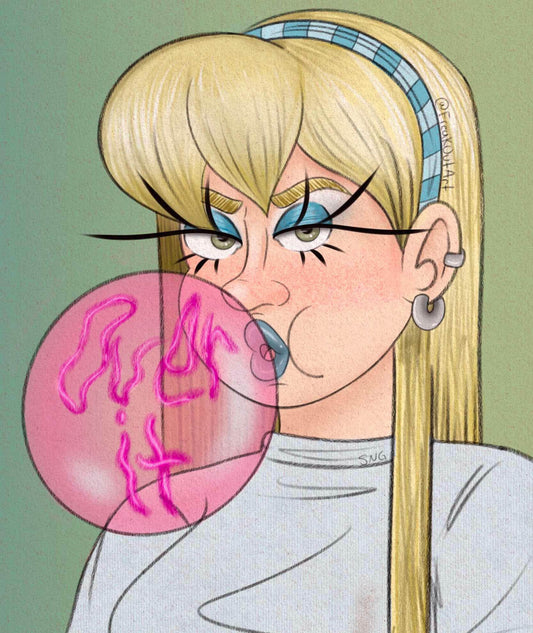 "Over It" Art Print