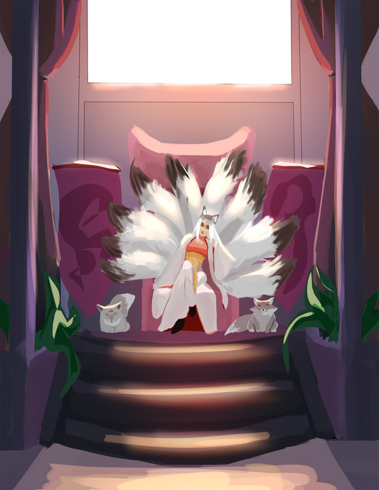 "Ninetails Empress" Art Print